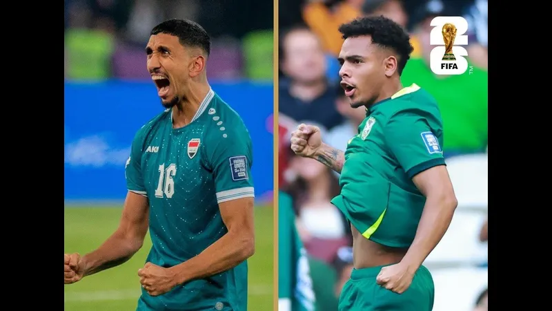 Cầu thủ Iraq và Bolivia đang tranh chấp trên sân cỏ Cầu thủ Iraq và Bolivia đang tranh chấp trên sân cỏ